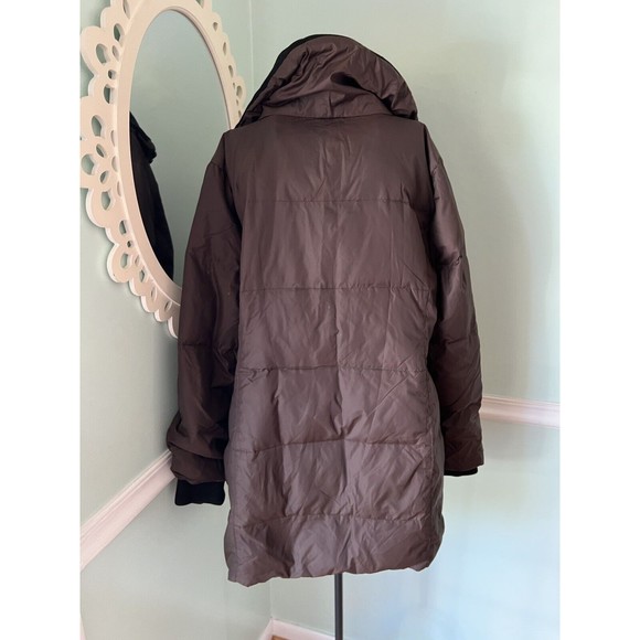 Michael Kors Brown Down Filled Full Zip Warm coat Size Large - Picture 5 of 10